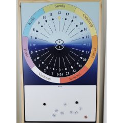 Hétkör mágnestábla, 60x90 cm