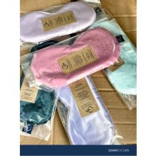 Halvány Rózsaszín Szatén Szemmaszk - Rubin Világ